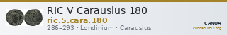 RIC V Carausius 180 — CANOA