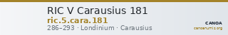 RIC V Carausius 181 — CANOA