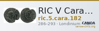 RIC V Carausius 182 — CANOA
