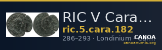 RIC V Carausius 182 — CANOA
