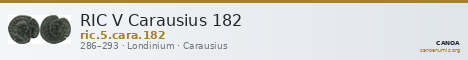 RIC V Carausius 182 — CANOA
