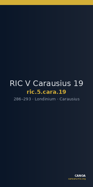 RIC V Carausius 19 — CANOA