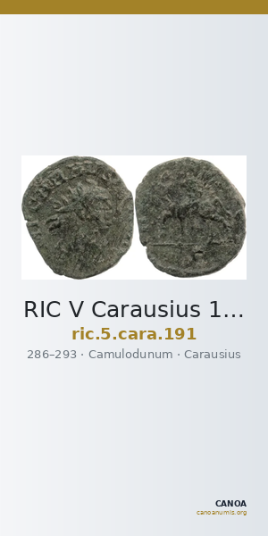 RIC V Carausius 191 — CANOA