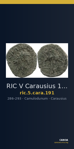 RIC V Carausius 191 — CANOA