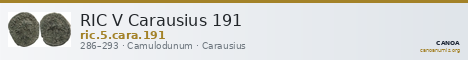 RIC V Carausius 191 — CANOA