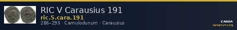 RIC V Carausius 191 — CANOA