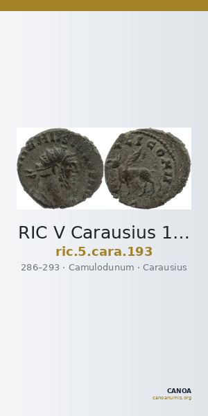 RIC V Carausius 193 — CANOA