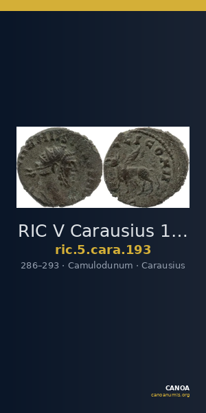 RIC V Carausius 193 — CANOA