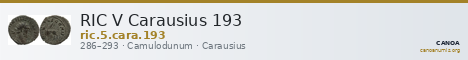 RIC V Carausius 193 — CANOA