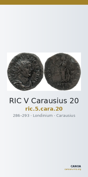 RIC V Carausius 20 — CANOA
