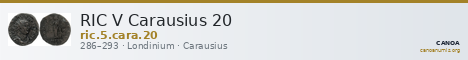 RIC V Carausius 20 — CANOA