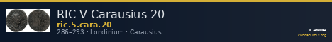 RIC V Carausius 20 — CANOA