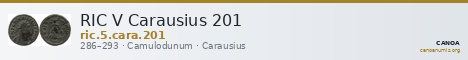 RIC V Carausius 201 — CANOA