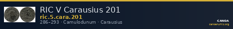 RIC V Carausius 201 — CANOA