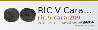 RIC V Carausius 209 — CANOA