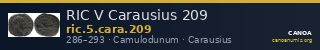 RIC V Carausius 209 — CANOA