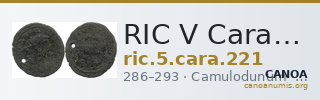 RIC V Carausius 221 — CANOA