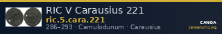 RIC V Carausius 221 — CANOA