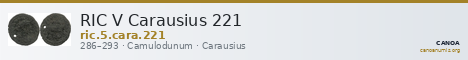 RIC V Carausius 221 — CANOA