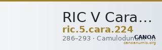 RIC V Carausius 224 — CANOA