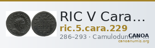 RIC V Carausius 229 — CANOA