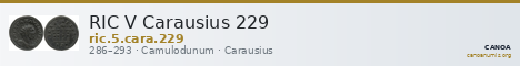 RIC V Carausius 229 — CANOA