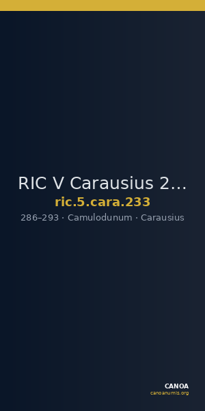 RIC V Carausius 233 — CANOA