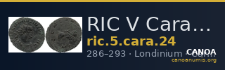RIC V Carausius 24 — CANOA