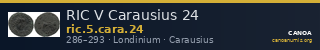 RIC V Carausius 24 — CANOA