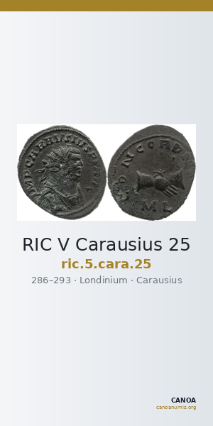 RIC V Carausius 25 — CANOA