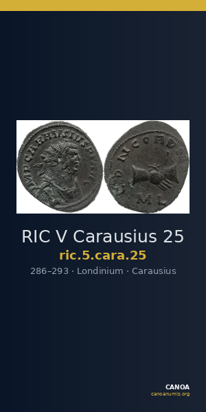 RIC V Carausius 25 — CANOA