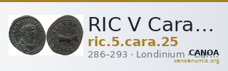 RIC V Carausius 25 — CANOA