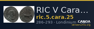 RIC V Carausius 25 — CANOA