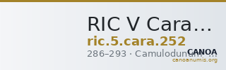 RIC V Carausius 252 — CANOA