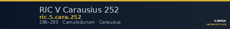 RIC V Carausius 252 — CANOA