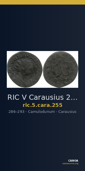 RIC V Carausius 255 — CANOA