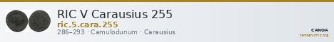 RIC V Carausius 255 — CANOA