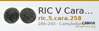 RIC V Carausius 258 — CANOA