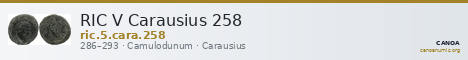 RIC V Carausius 258 — CANOA
