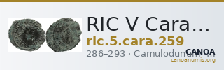 RIC V Carausius 259 — CANOA