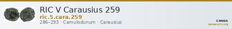 RIC V Carausius 259 — CANOA
