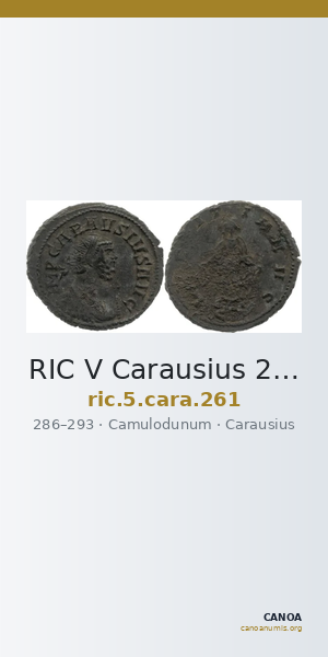 RIC V Carausius 261 — CANOA