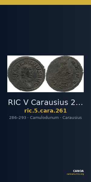 RIC V Carausius 261 — CANOA