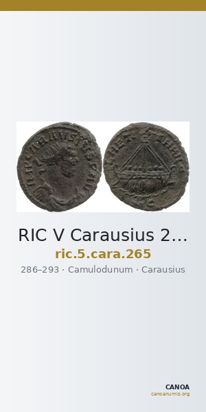 RIC V Carausius 265 — CANOA