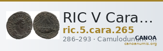 RIC V Carausius 265 — CANOA