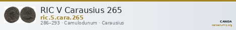RIC V Carausius 265 — CANOA