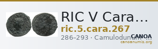 RIC V Carausius 267 — CANOA
