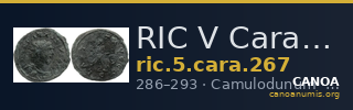 RIC V Carausius 267 — CANOA