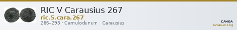 RIC V Carausius 267 — CANOA