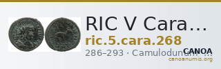 RIC V Carausius 268 — CANOA